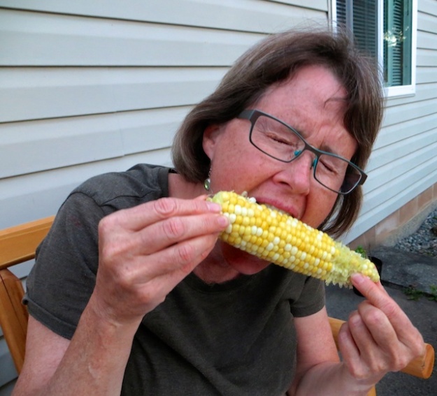 Early-season corn, from Silver Rill Farm in central Saanich, that's as sweet and tender as you'll ever taste
