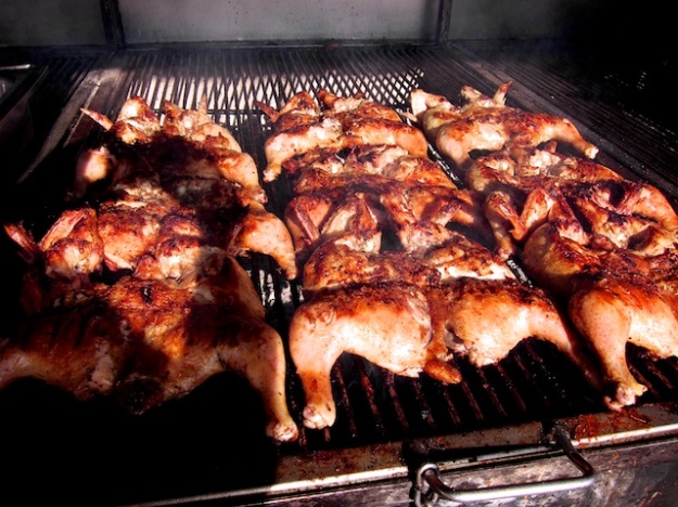 Fresh-grilled chicken at El Parrillon Loco in Yakima, Washington